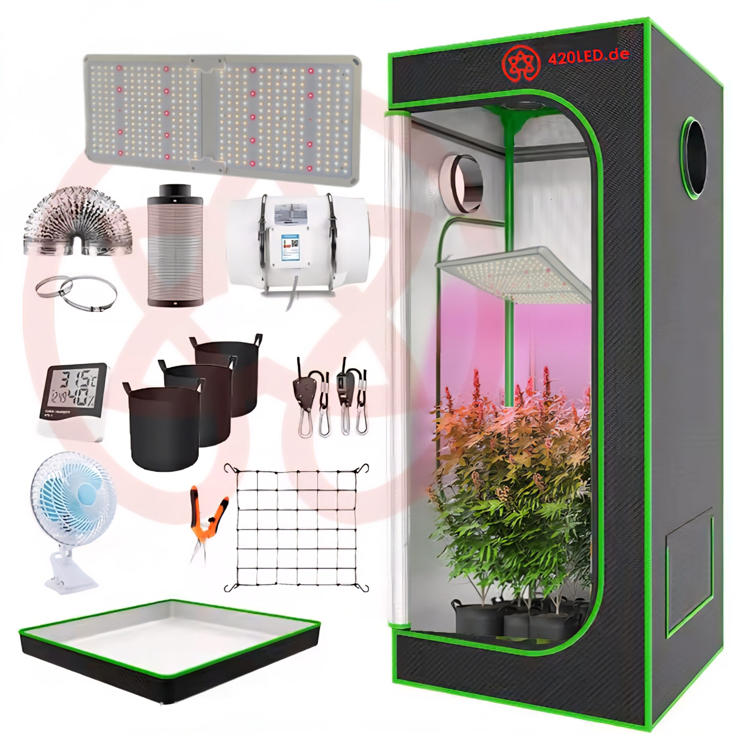 420LED® TIPI Growset 80x80x180cm, 250 Watt CANDY